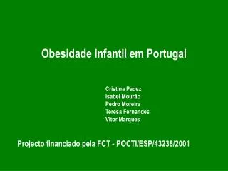 Obesidade Infantil em Portugal