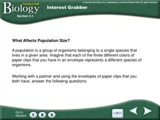 What Affects Population Size?