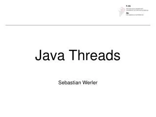 java threads sebastian werler
