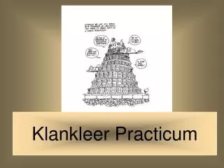 klankleer practicum