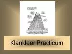Klankleer Practicum - slide 1