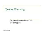 Quality Planning - slide 1