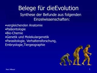 belege f r dieevolution