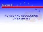 HORMONAL REGULATION OF EXERCISE - slide 1