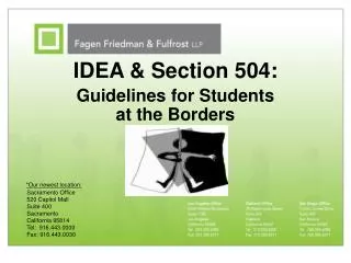 IDEA &amp; Section 504: