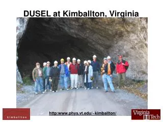 DUSEL at Kimballton, Virginia