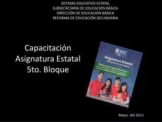 Capacitación Asignatura Estatal 5to. Bloque