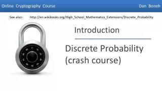 Discrete Probability (crash course)