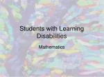 Students with Learning Disabilities - slide 1