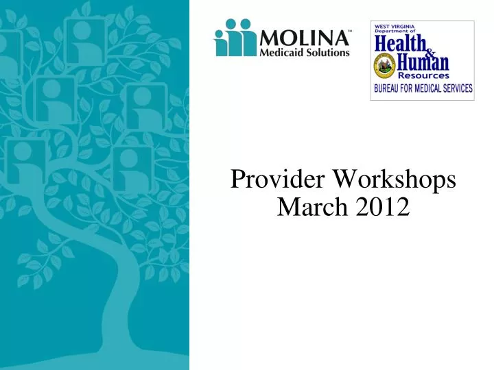 provider workshops march 2012