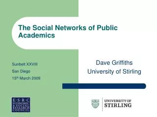 The Social Networks of Public Academics