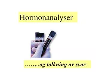 Hormonanalyser