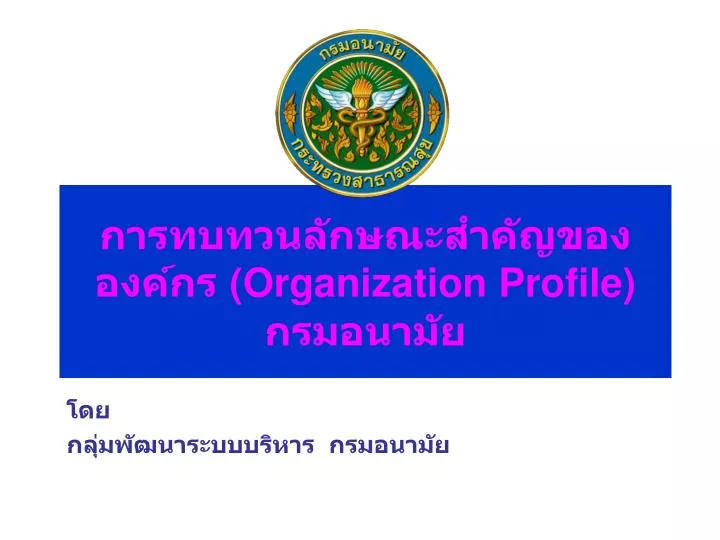 organization profile