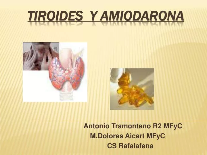 tiroides y amiodarona