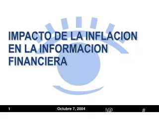 IMPACTO DE LA INFLACION EN LA INFORMACION FINANCIERA