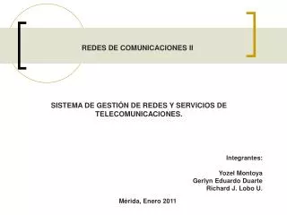 REDES DE COMUNICACIONES II