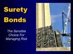 Surety Bonds - slide 1