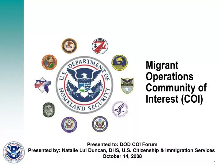 migrant operations community of interest coi