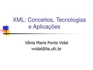 xml conceitos tecnologias e aplica es