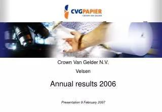 Crown Van Gelder N.V. Velsen
