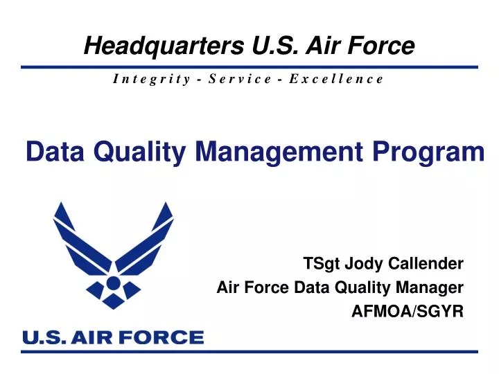 data quality management program