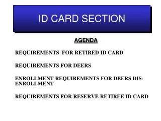 ID CARD SECTION