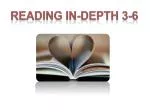 Reading in-depth 3-6 - slide 1