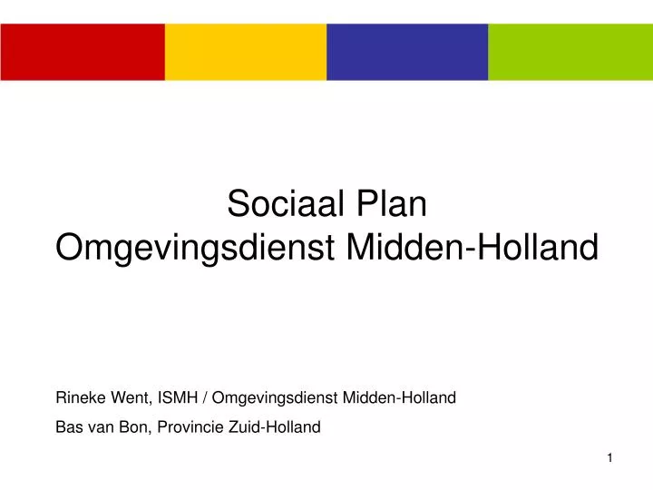 sociaal plan omgevingsdienst midden holland