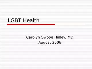 LGBT Health
