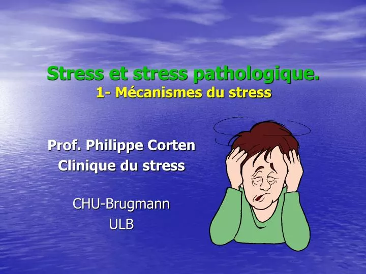 stress et stress pathologique 1 m canismes du stress