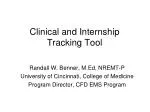 Clinical and Internship Tracking Tool - slide 1