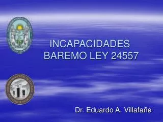 incapacidades baremo ley 24557