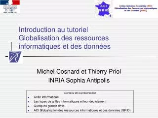 introduction au tutoriel globalisation des ressources informatiques et des donn es
