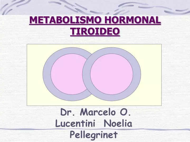 metabolismo hormonal tiroideo