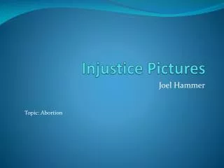 Injustice Pictures