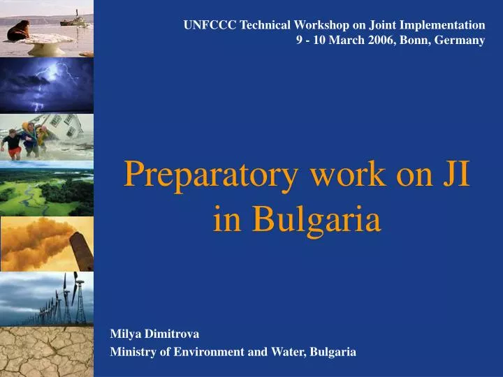 preparatory work on ji in bulgaria