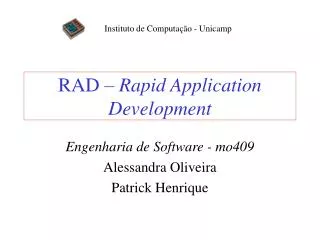 rad rapid application development