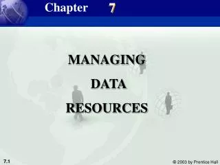 MANAGING DATA RESOURCES