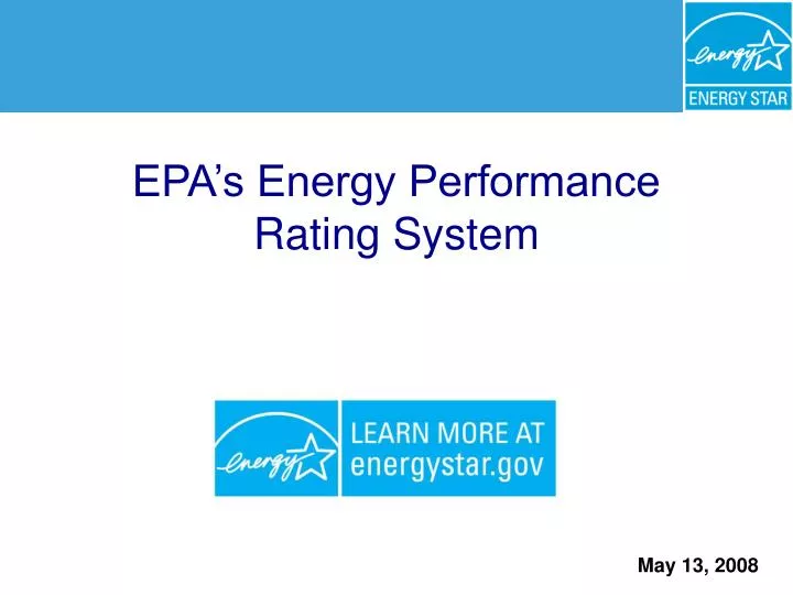 epa s energy performance rating system