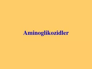 Aminoglikozidler