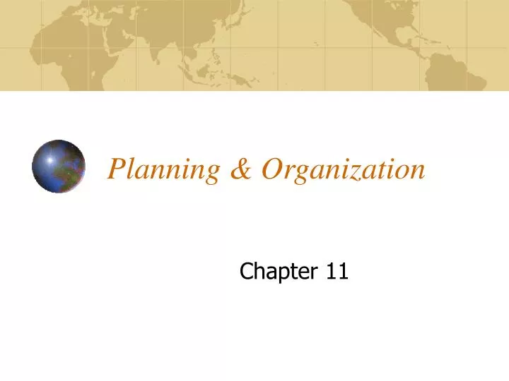 planning organization