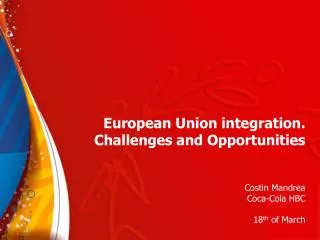 European Union integration. Challenges and Opportunities