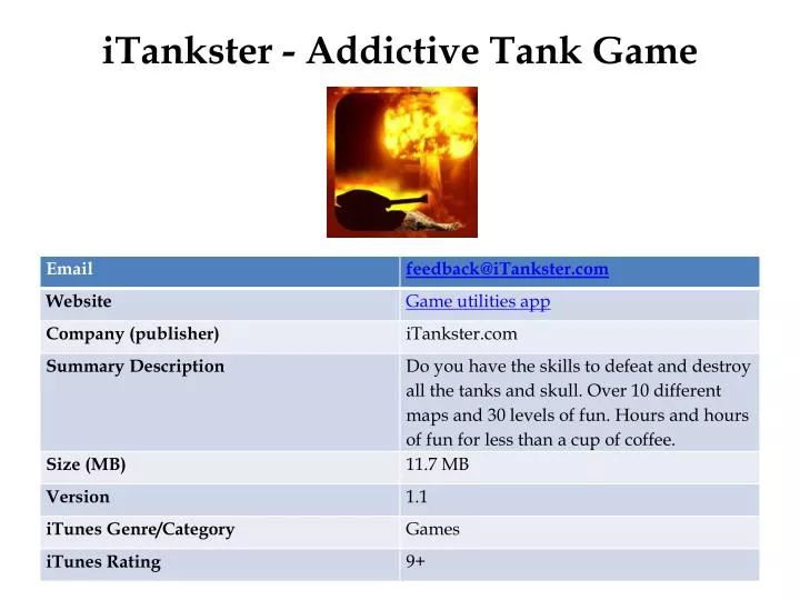 itankster addictive tank game