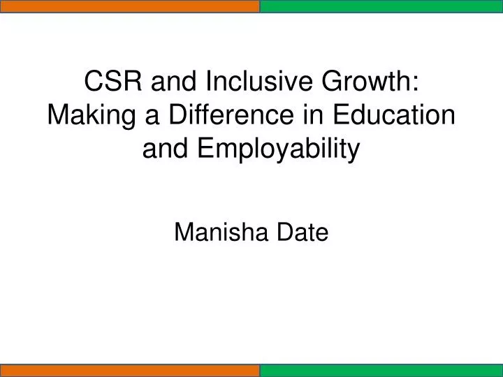 csr and inclusive growth making a difference in education and employability