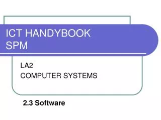 ict handybook spm