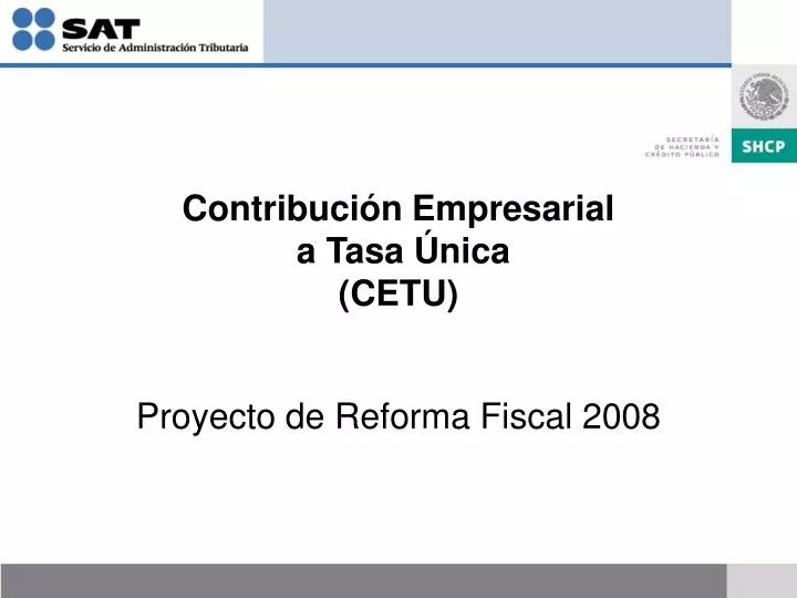 contribuci n empresarial a tasa nica cetu