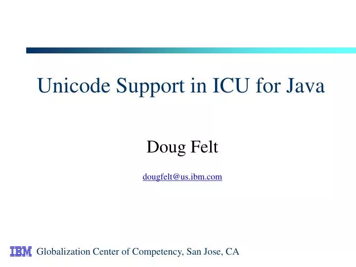 unicode support in icu for java