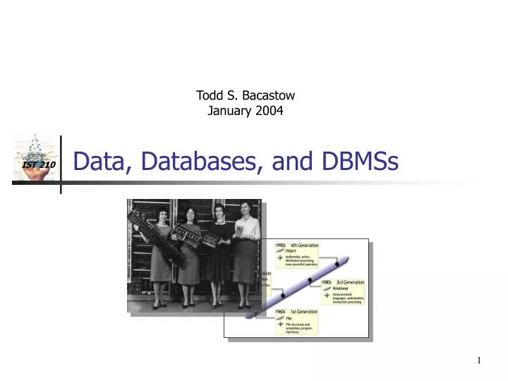 data databases and dbmss