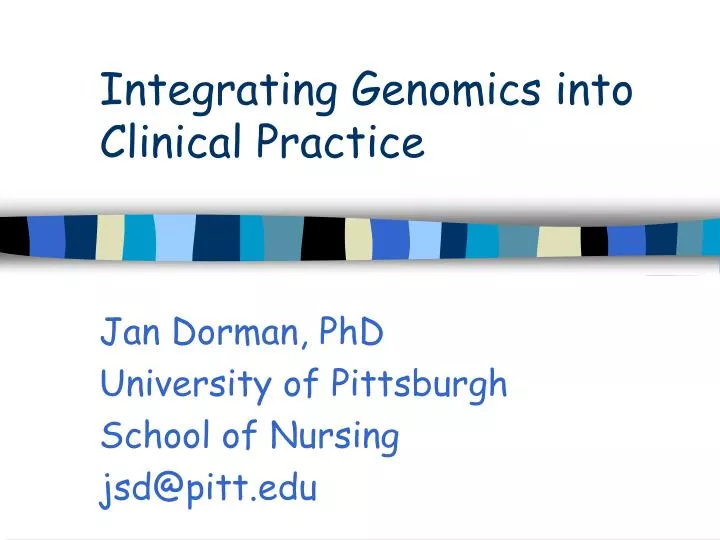 integrating genomics into clinical practice