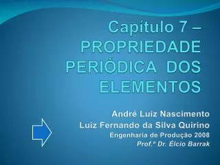 cap tulo 7 propriedade peri dica dos elementos
